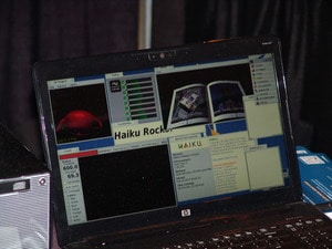 8-core laptop running Haiku. Great demo machine indeed!